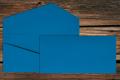 [16406696] Geschenkkarte DL 110x220 mm Stahlblau gerippt 220 g/qm